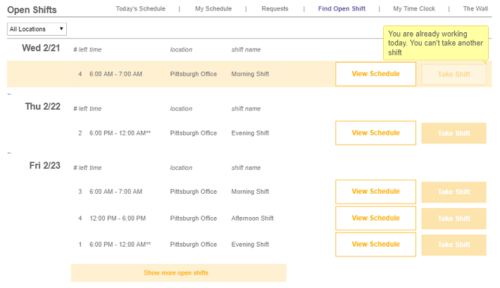 Software for Predictive Scheduling